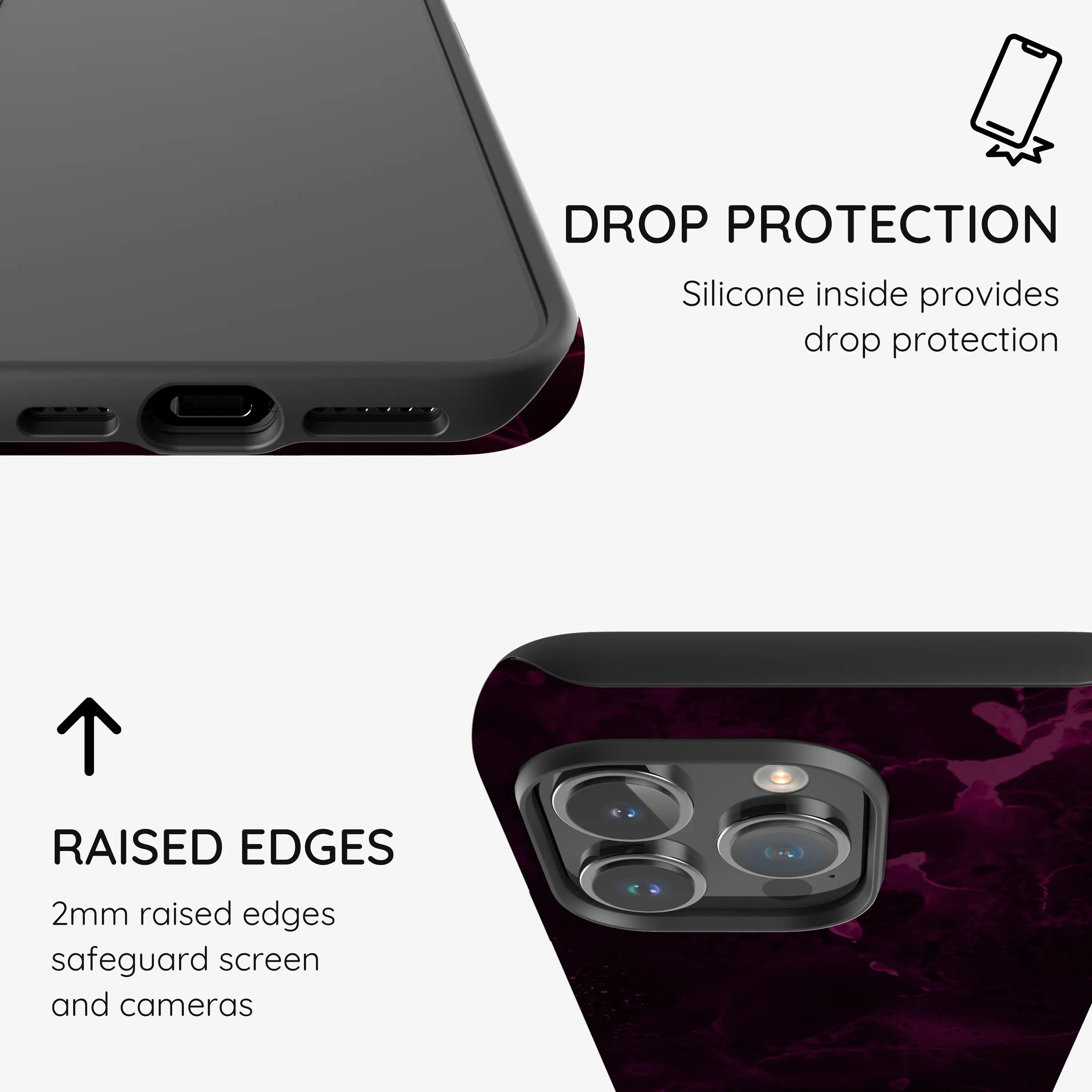 Purple Nebula Burst - iPhone 14 Pro Max Case