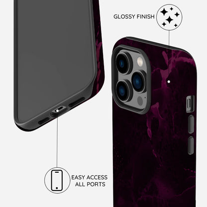 Purple Nebula Burst - iPhone 14 Pro Max Case