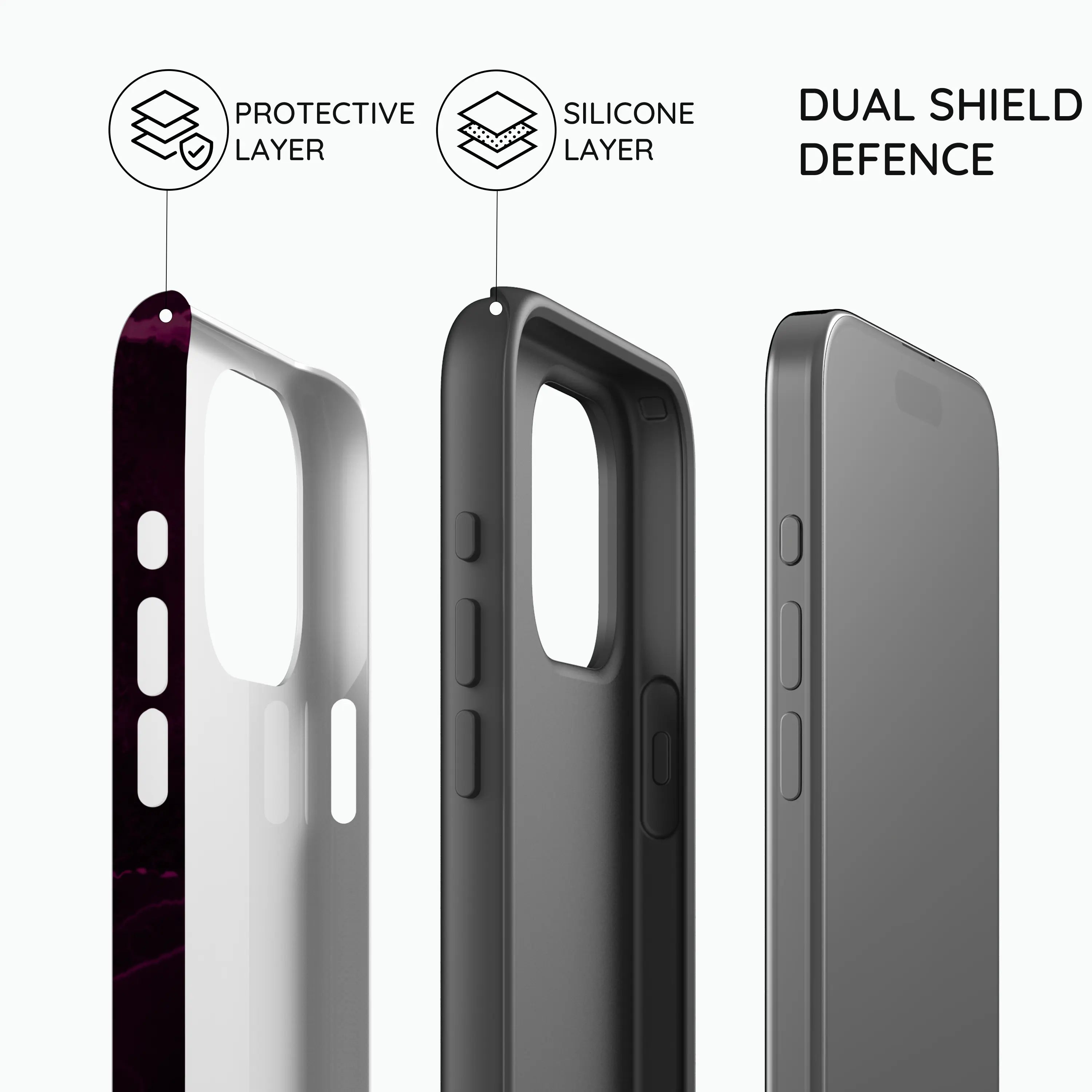 Purple Nebula Burst - iPhone 15 Pro Case