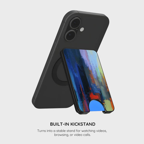 Rainbow Canvas - Magnetic Wallet & Stand