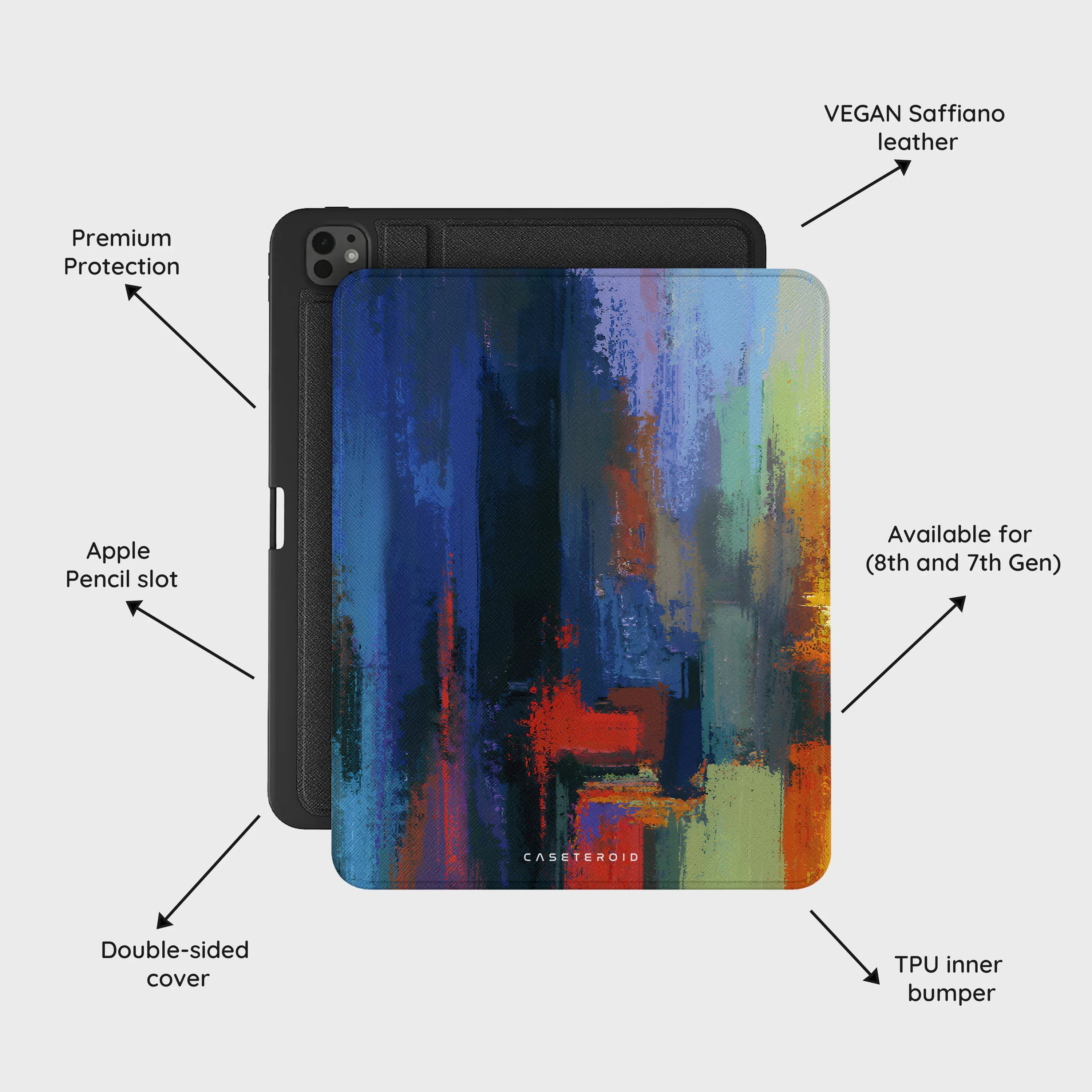 Rainbow Canvas - iPad Pro 13 (8th/7th Gen) Case