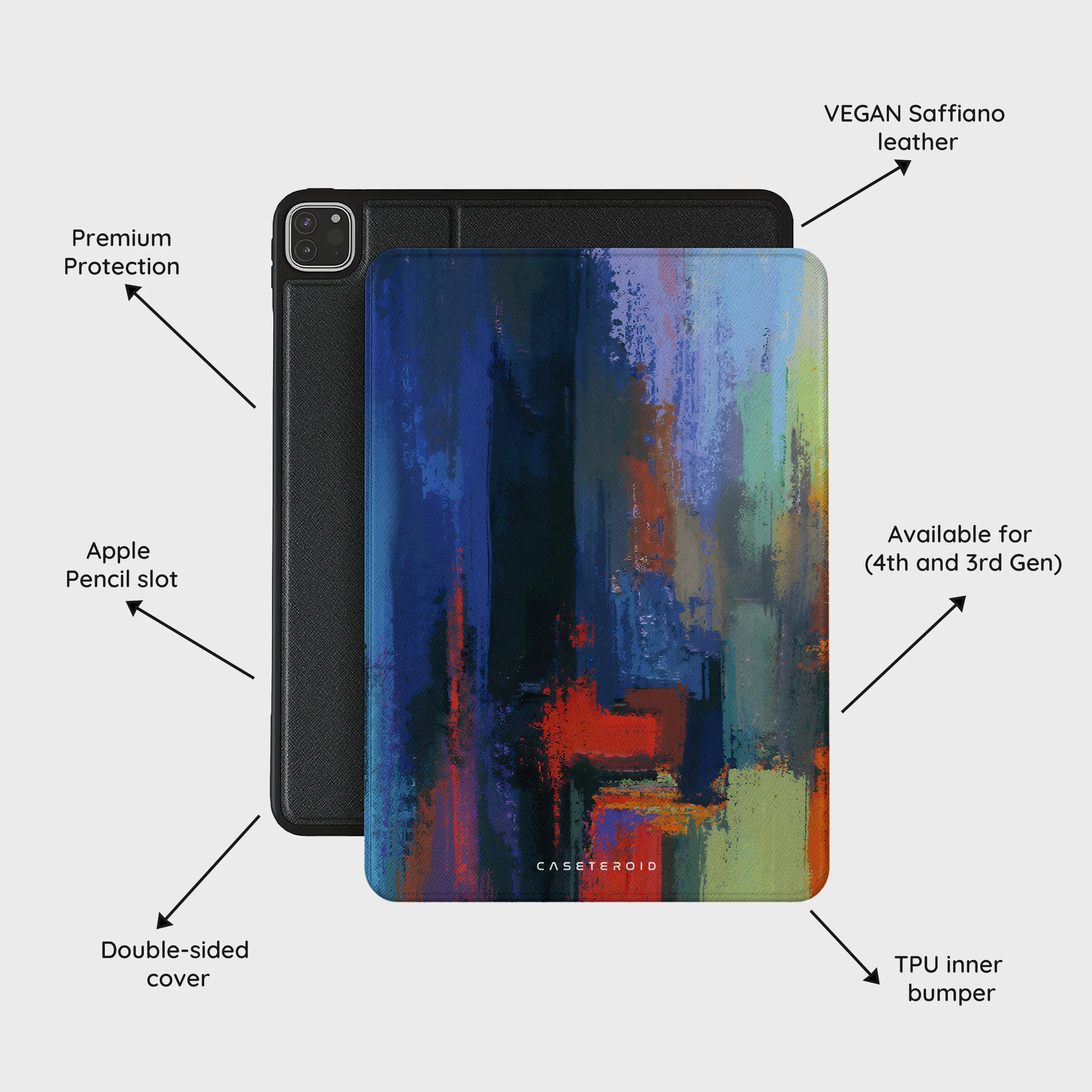 Rainbow Canvas - iPad Pro 11 (4th/3rd Gen) Case