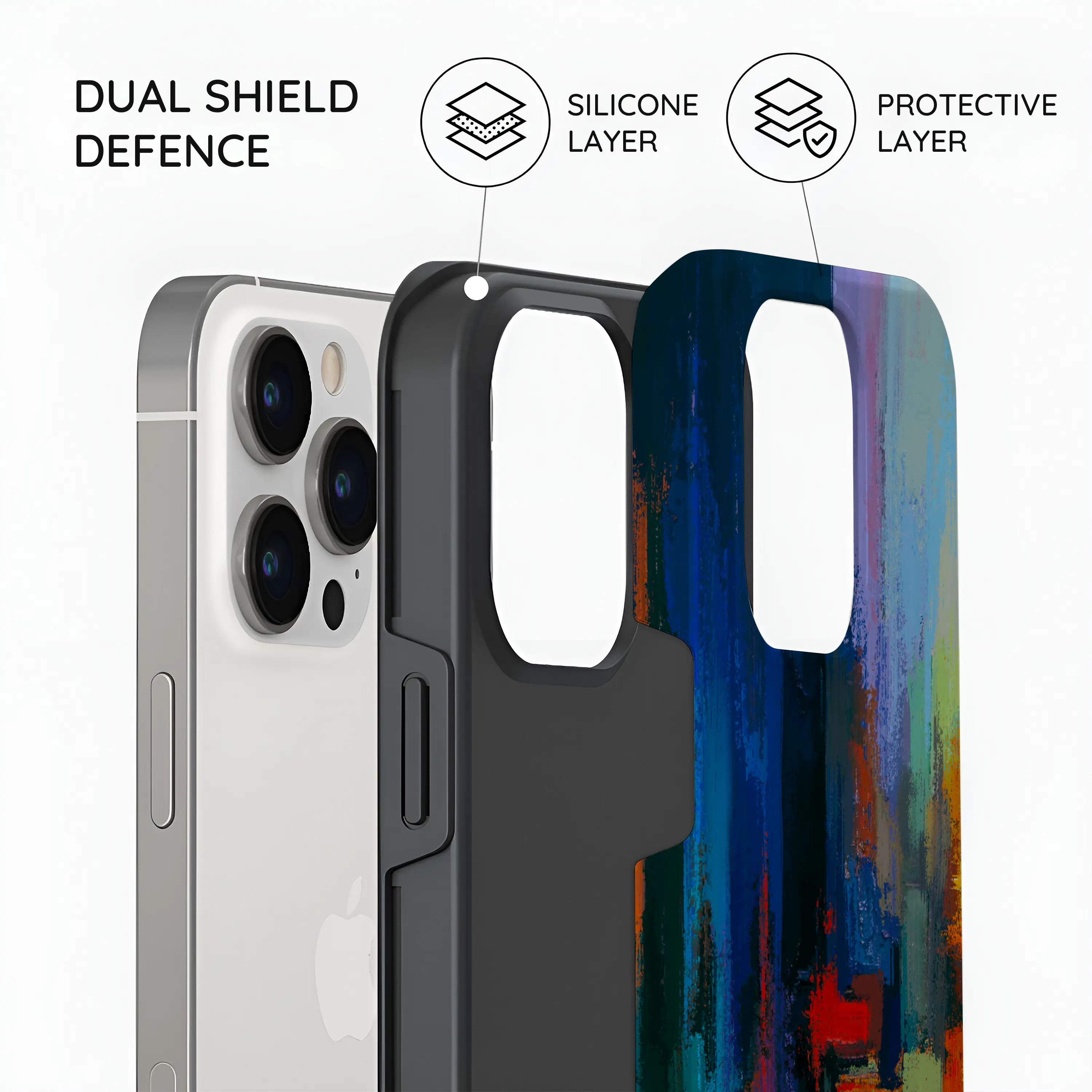Rainbow Canvas - iPhone 13 Pro Case