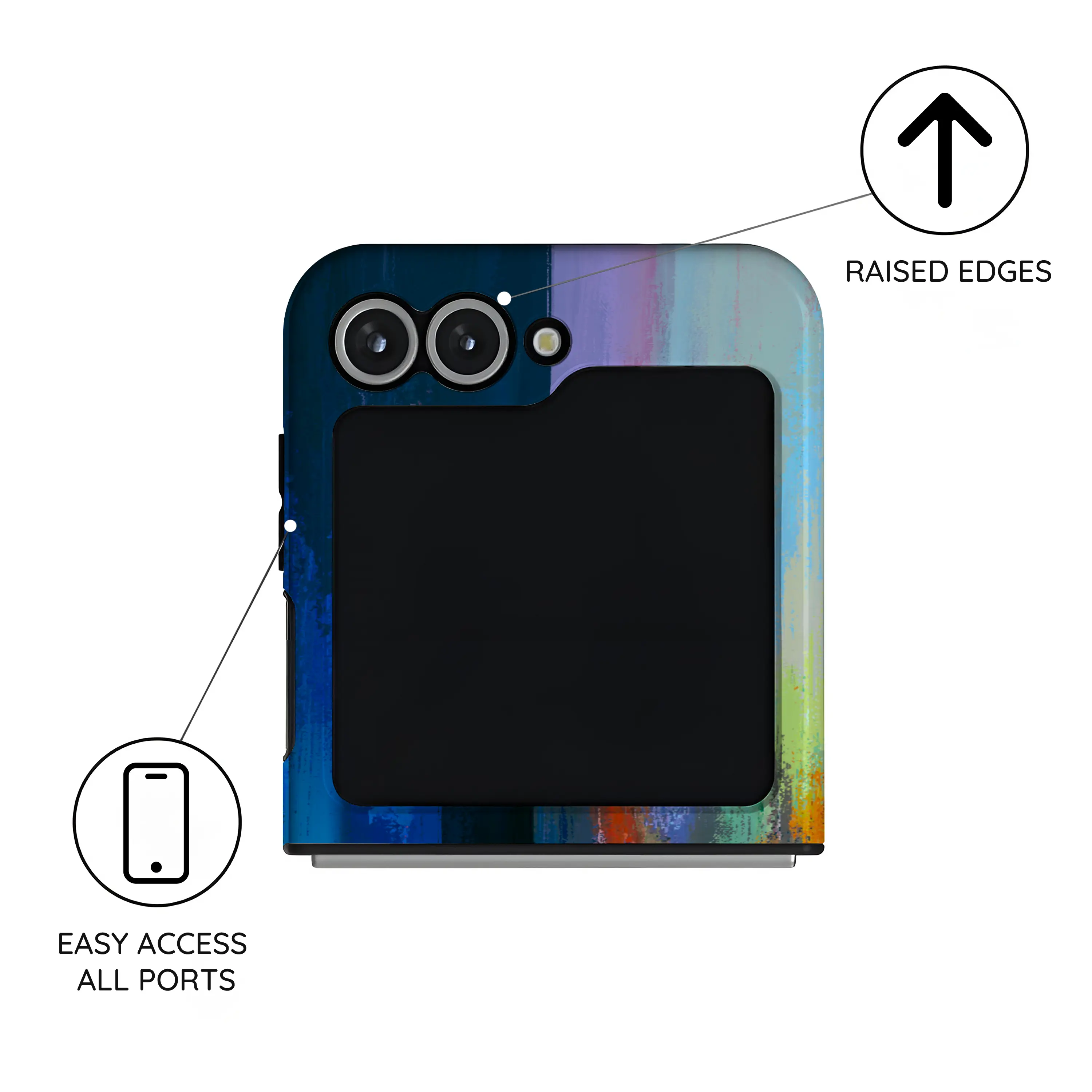 Rainbow Canvas - Samsung Galaxy Z Flip 6 Case