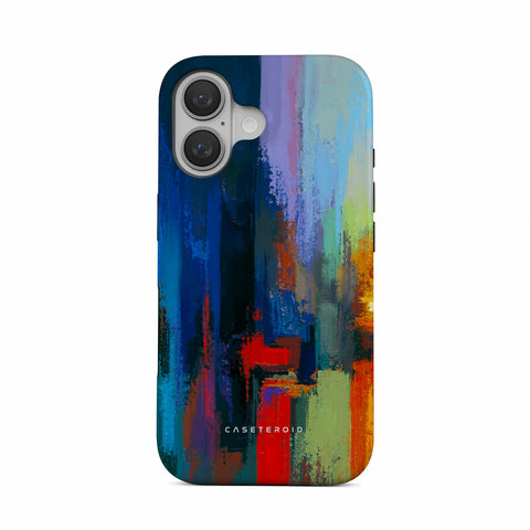 Rainbow Canvas - iPhone 16 Plus Case