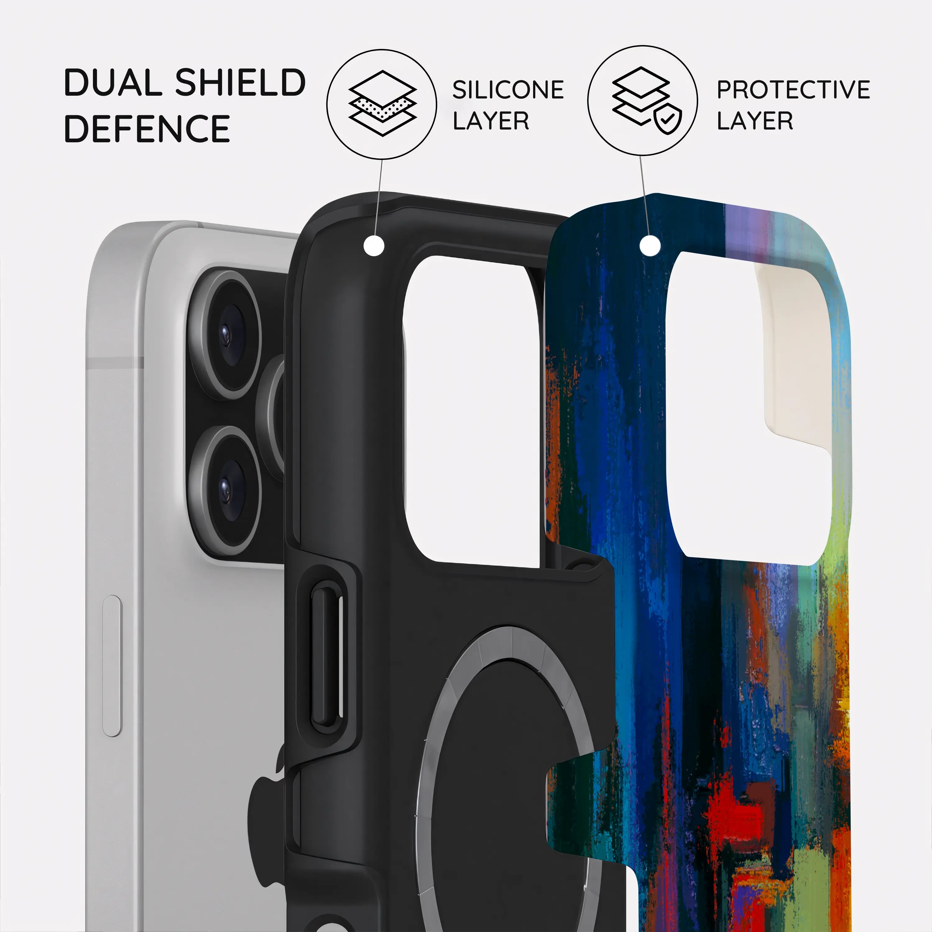 Rainbow Canvas - iPhone 17 Pro Case
