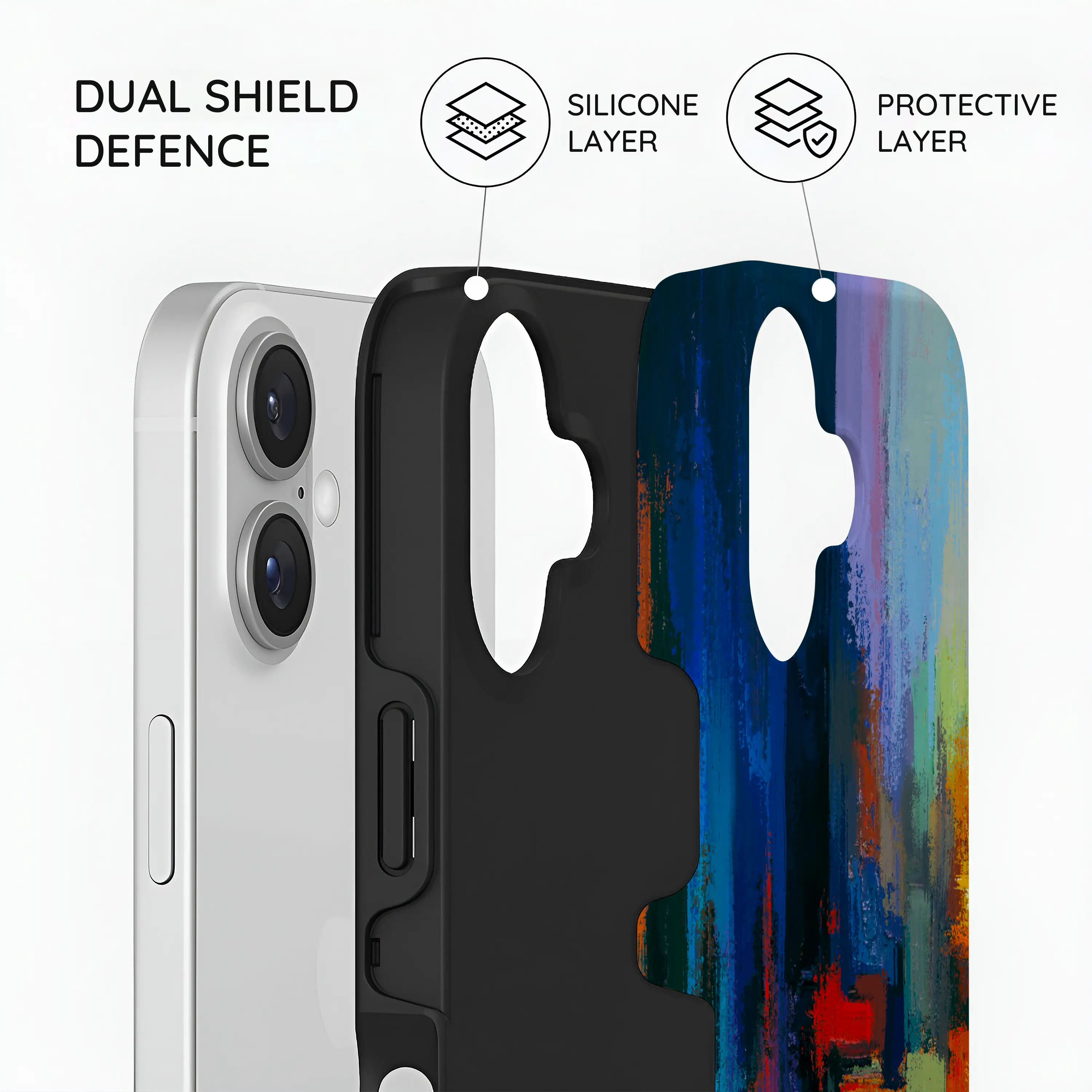 Rainbow Canvas - iPhone 16 Case