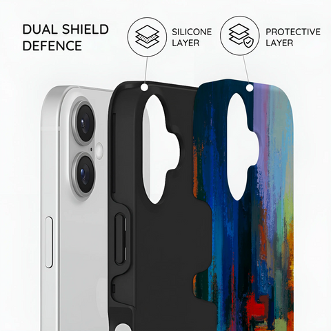 Rainbow Canvas - iPhone 16 Plus Case