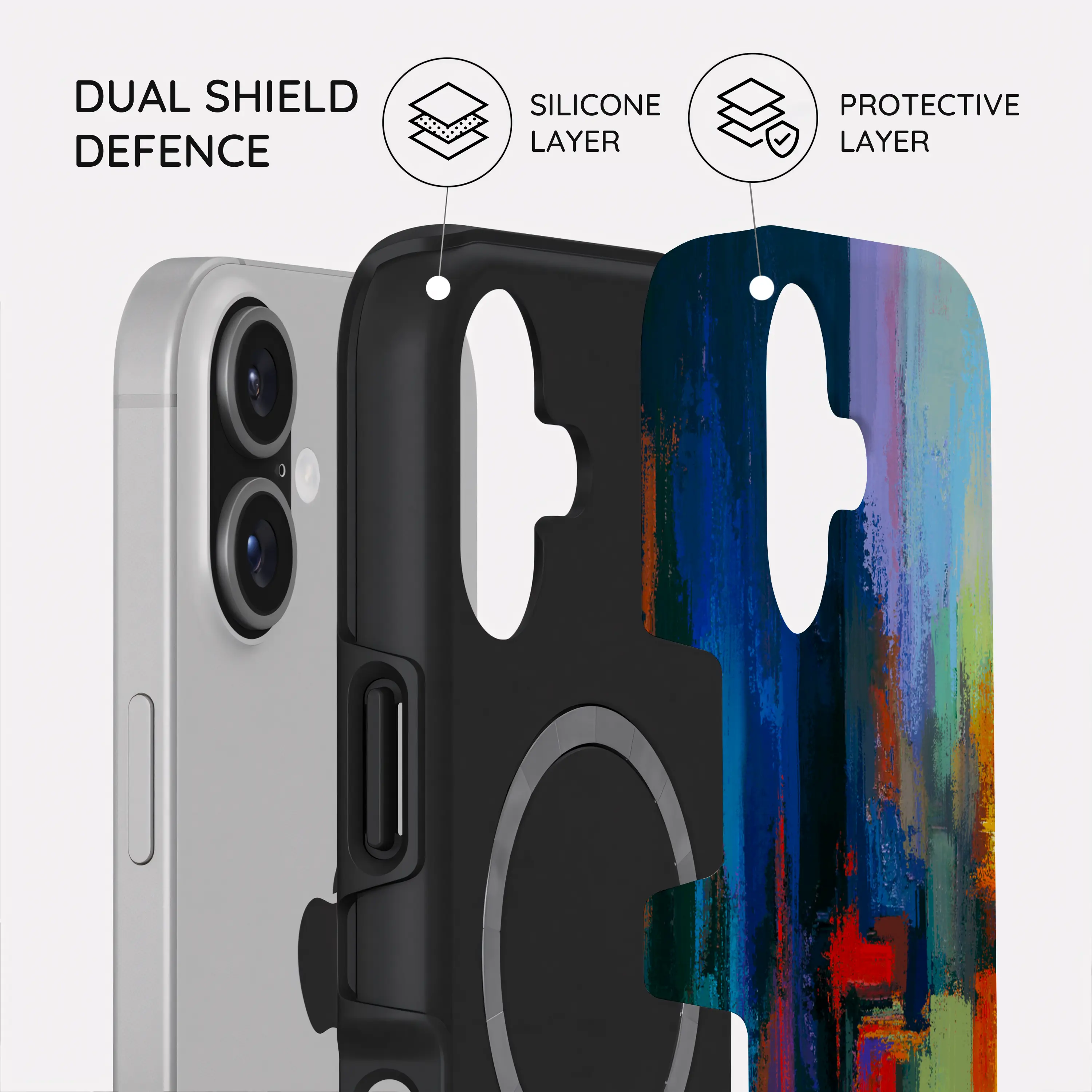 Rainbow Canvas - iPhone 17 Case