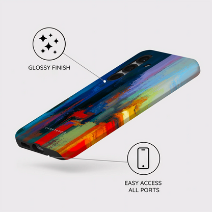 Rainbow Canvas - Samsung Galaxy S25 Case