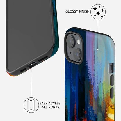 Rainbow Canvas - iPhone 15 Plus Case