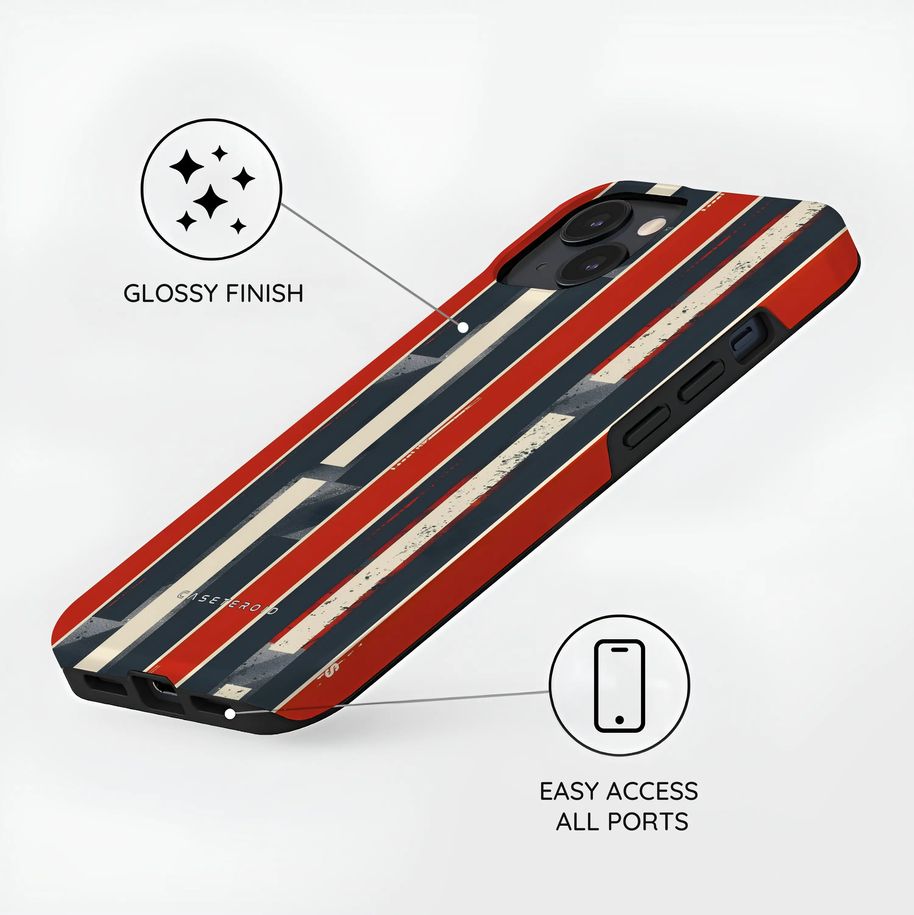 Retro Drive - iPhone 15 Case