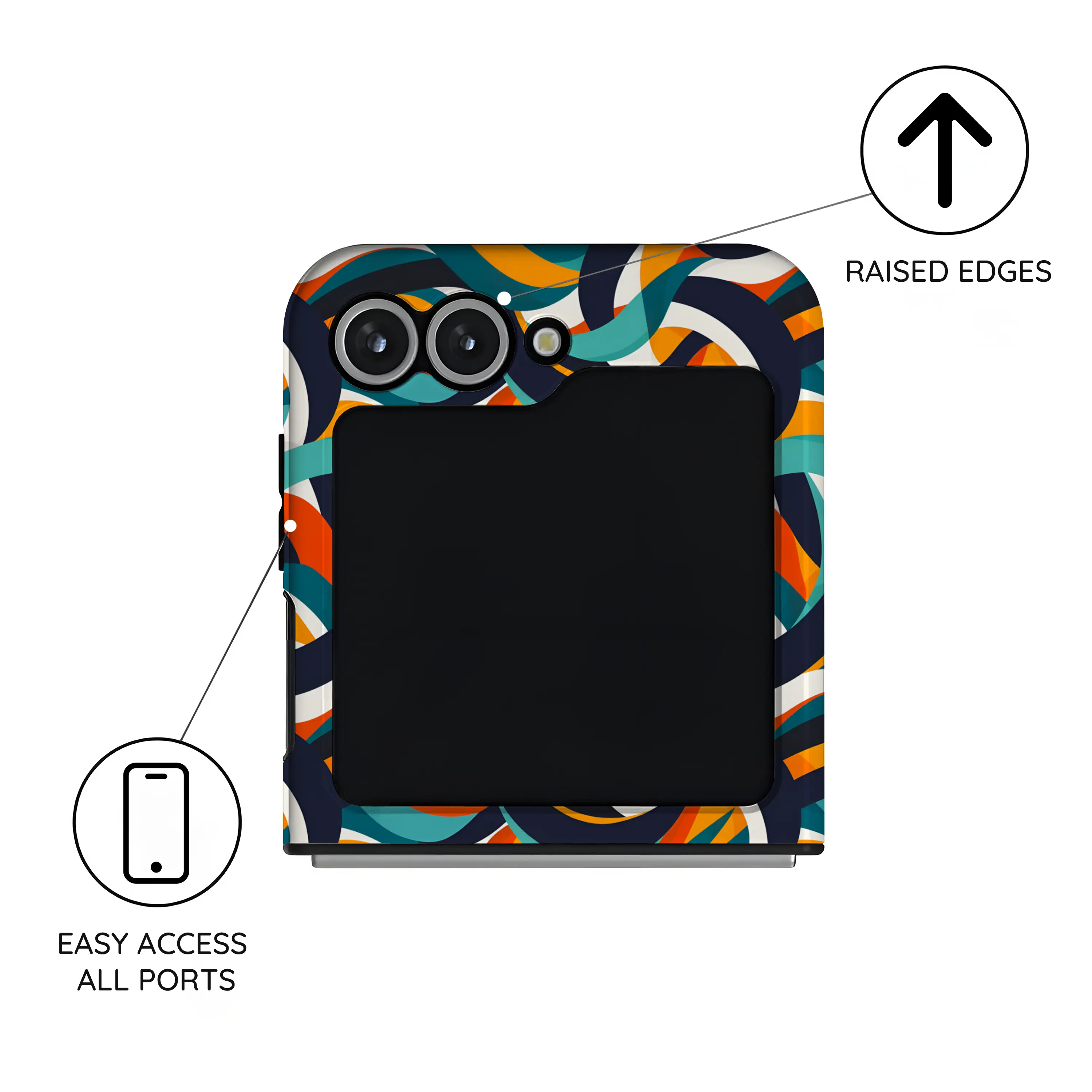 Ribbon Flow - Samsung Galaxy Z Flip 6 Case