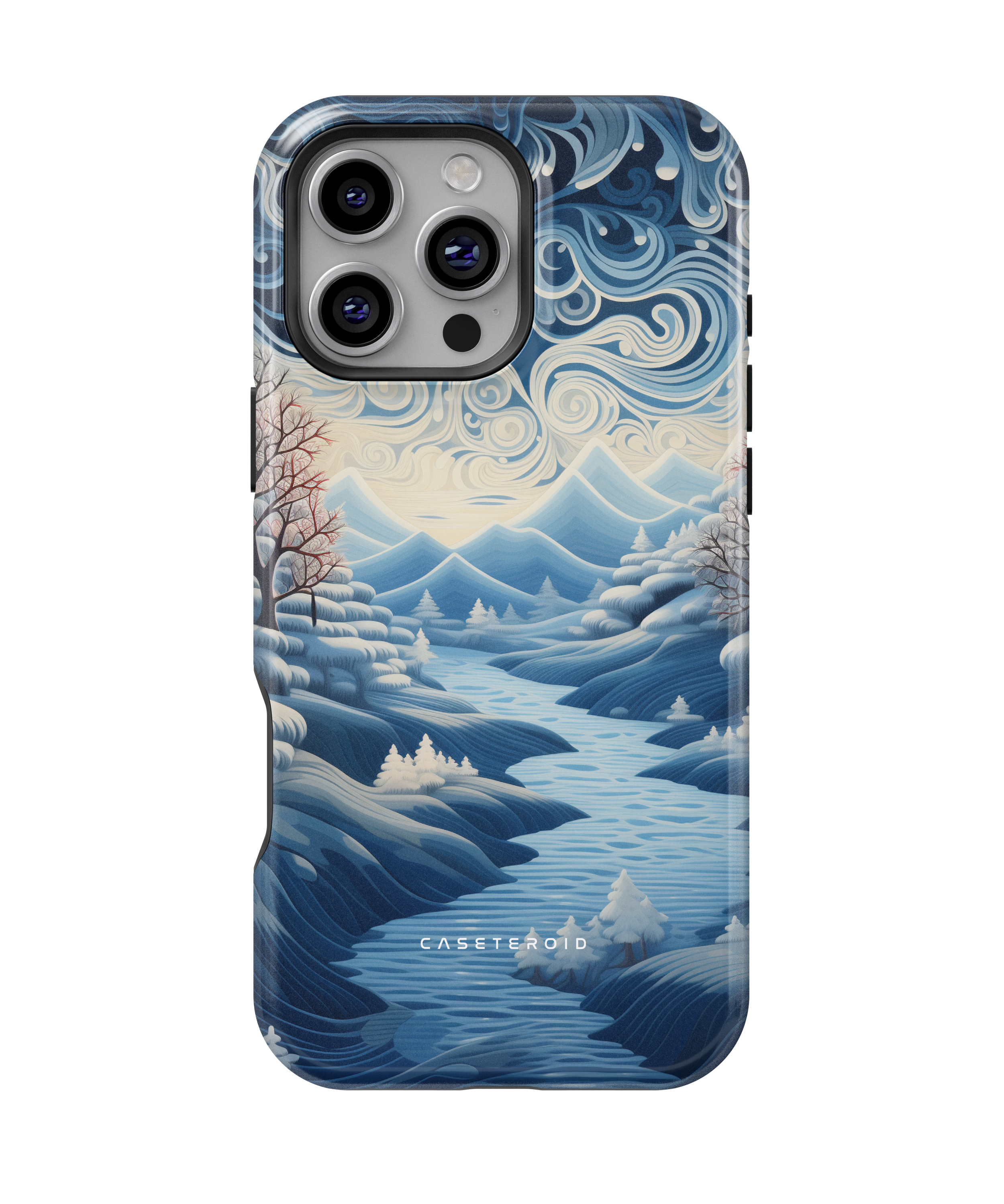 iPhone Tough Case with MagSafe - Riverside Peaks Breeze - CASETEROID