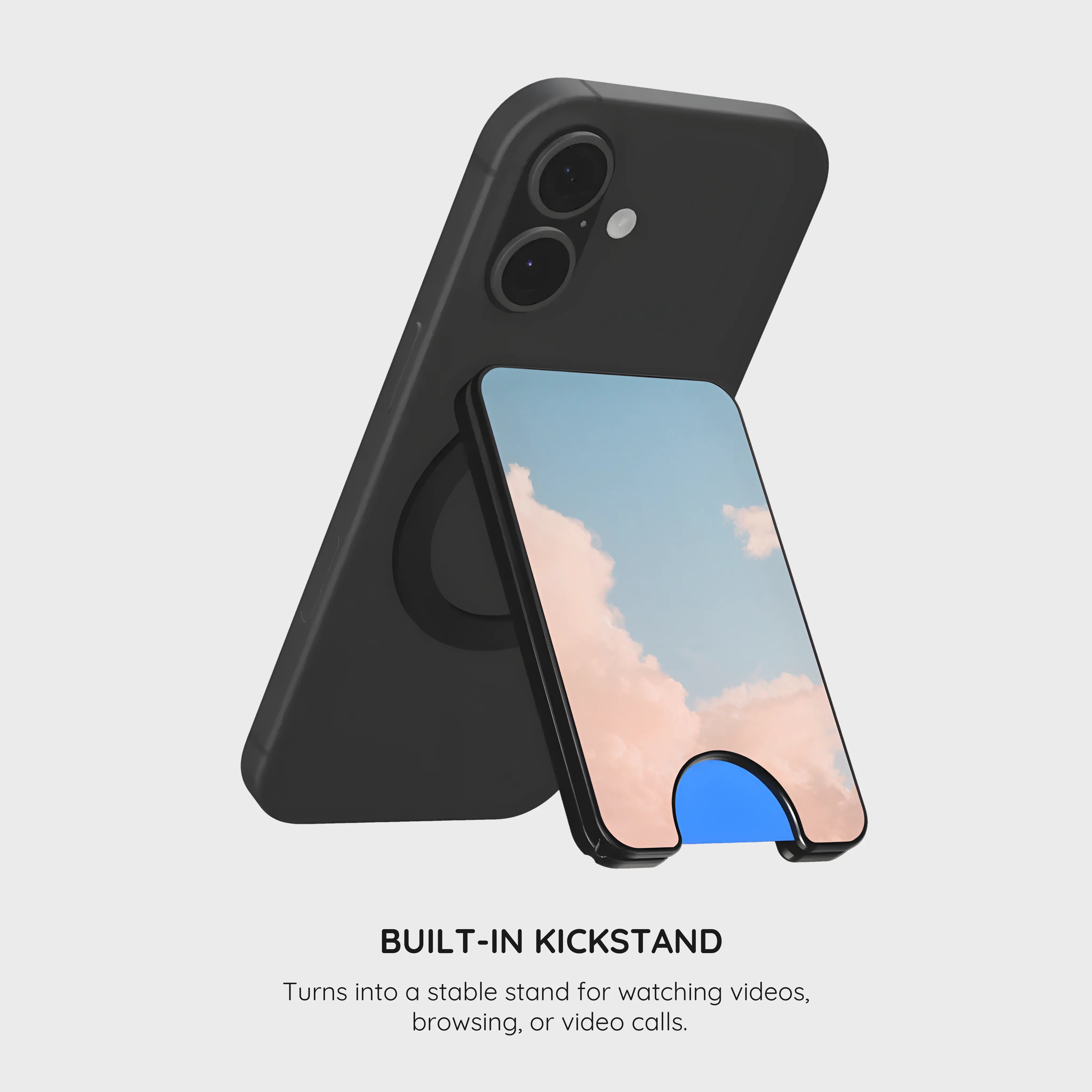 Roseate Skyline - Magnetic Wallet & Stand