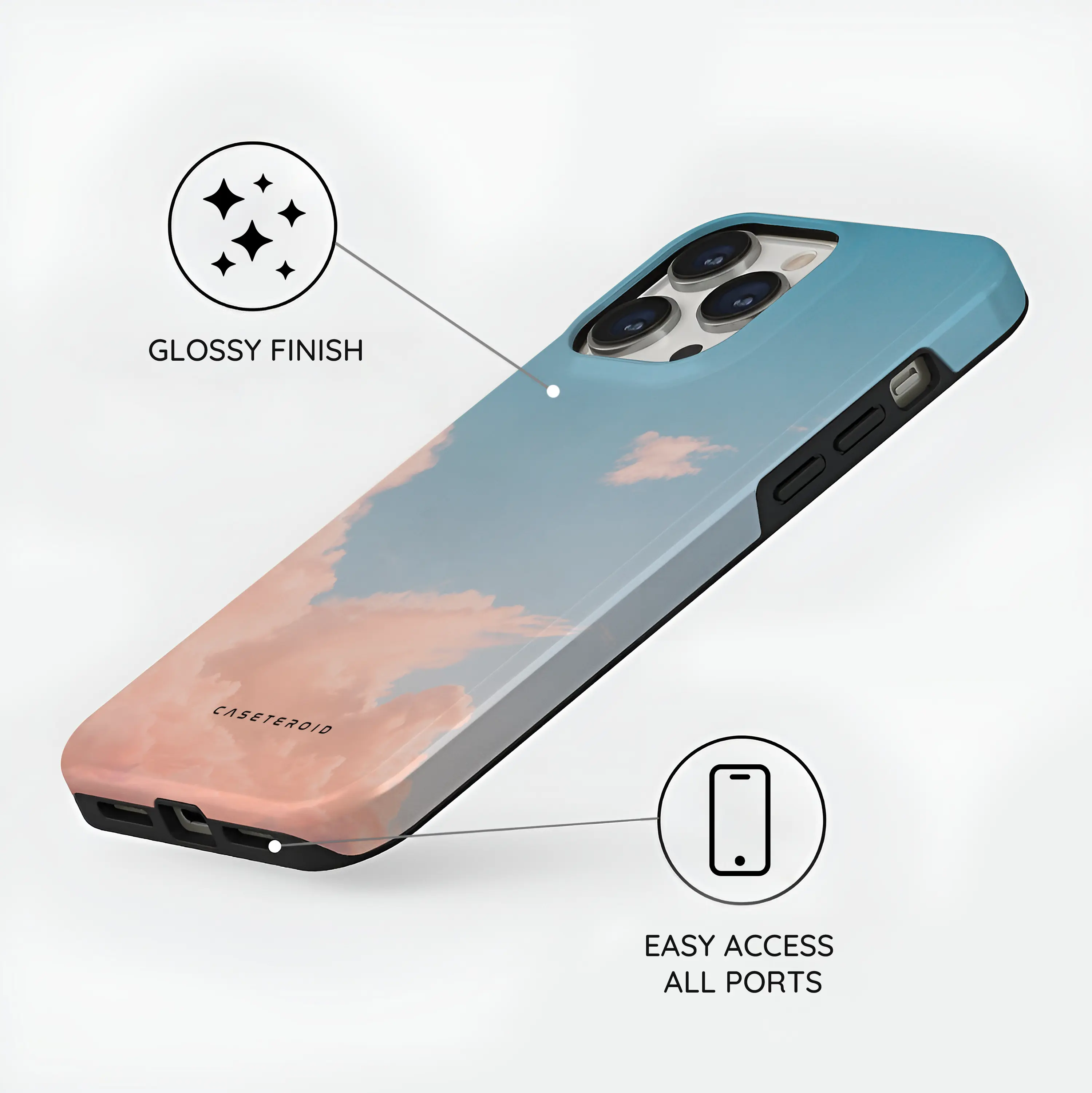 Roseate Skyline - iPhone 14 Pro Max Case