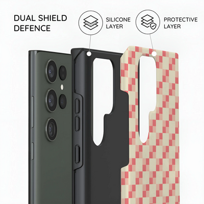 Blush Grid - Samsung Galaxy S23 Ultra Case