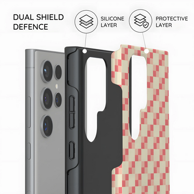 Blush Grid - Samsung Galaxy S24 Ultra Case