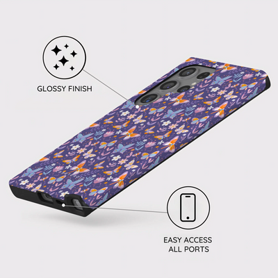 Violet Flutter - Samsung Galaxy S24 Ultra Case