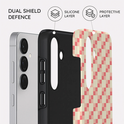 Blush Grid - Samsung Galaxy S25 Case