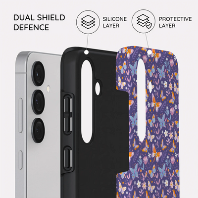 Violet Flutter - Samsung Galaxy S25 Plus Case