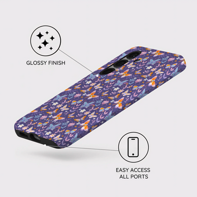 Violet Flutter - Samsung Galaxy S25 Plus Case