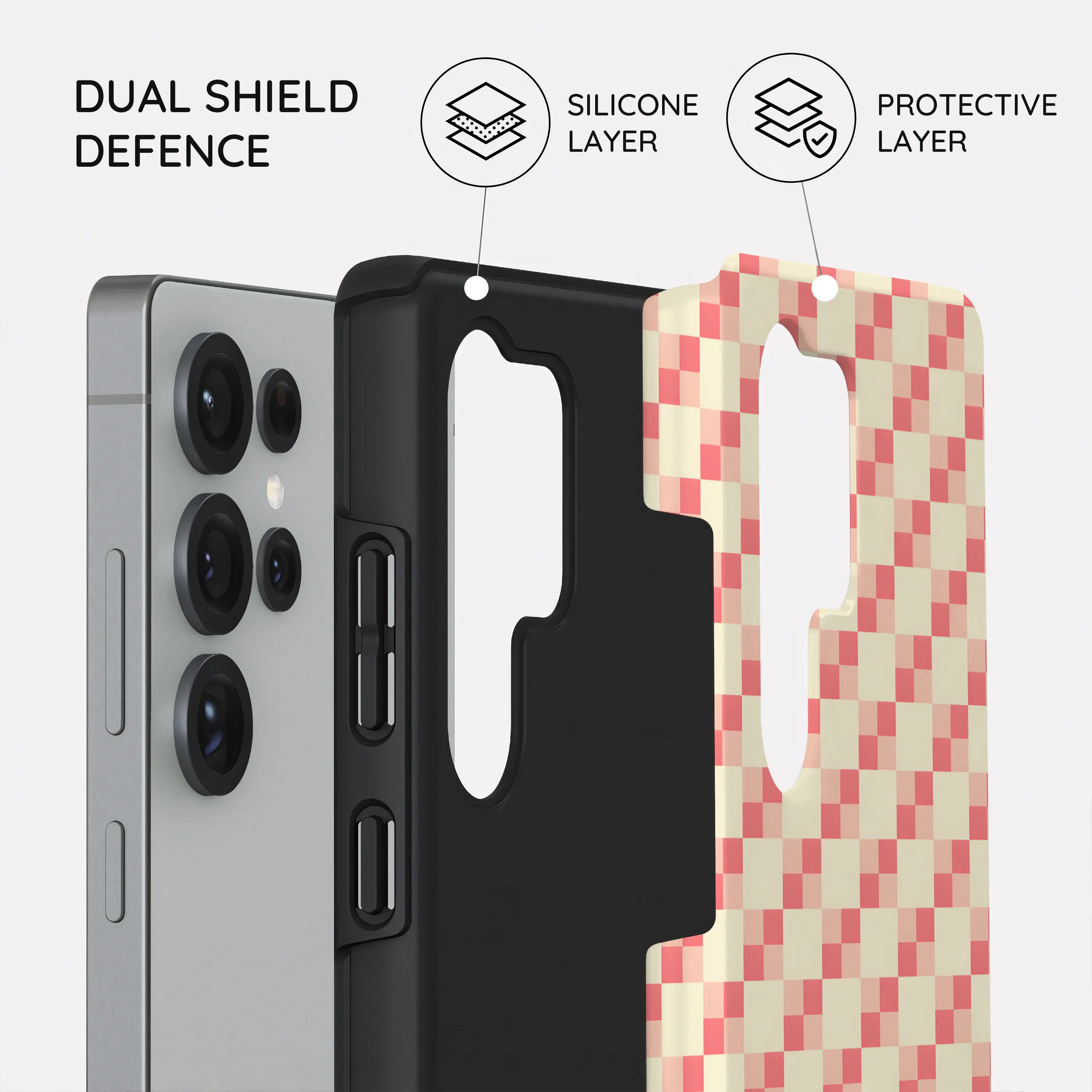 Blush Grid - Samsung Galaxy S25 Ultra Case