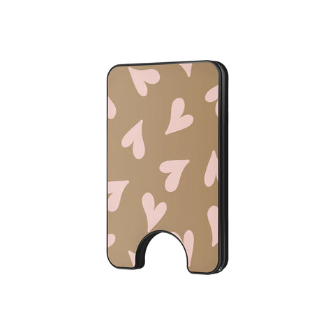 Sandy Hearts - Magnetic Wallet & Stand