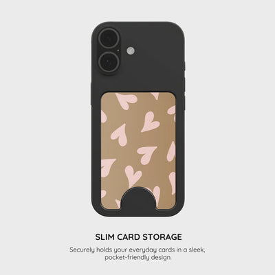 Sandy Hearts - Magnetic Wallet & Stand