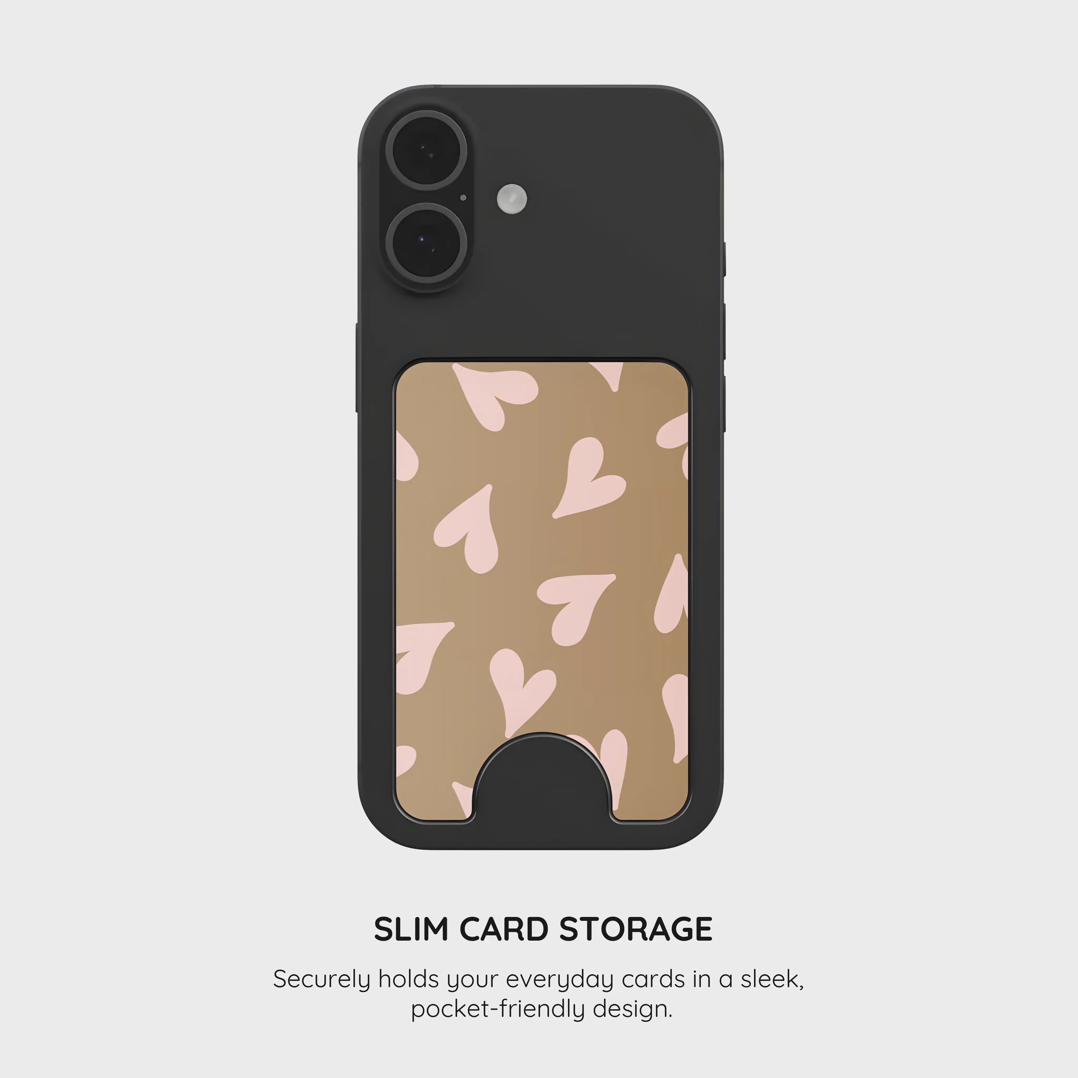 Sandy Hearts - Magnetic Wallet & Stand