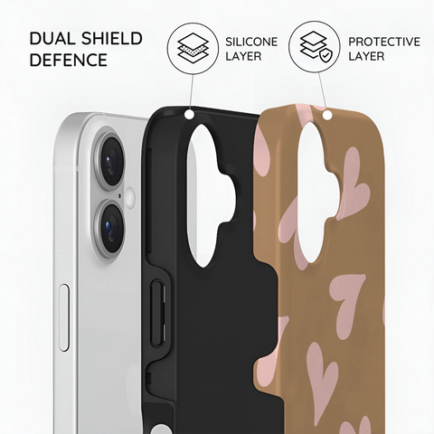 Sandy Hearts - iPhone 16 Plus Case