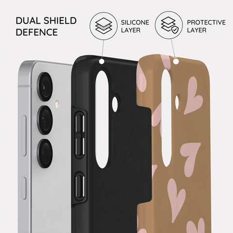 Sandy Hearts - Samsung Galaxy S25 Case