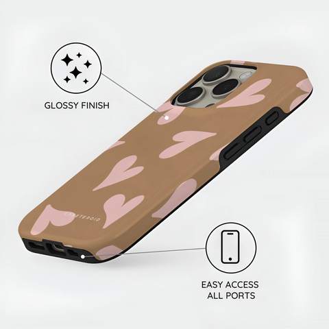 Sandy Hearts - iPhone 16 Pro Max Case