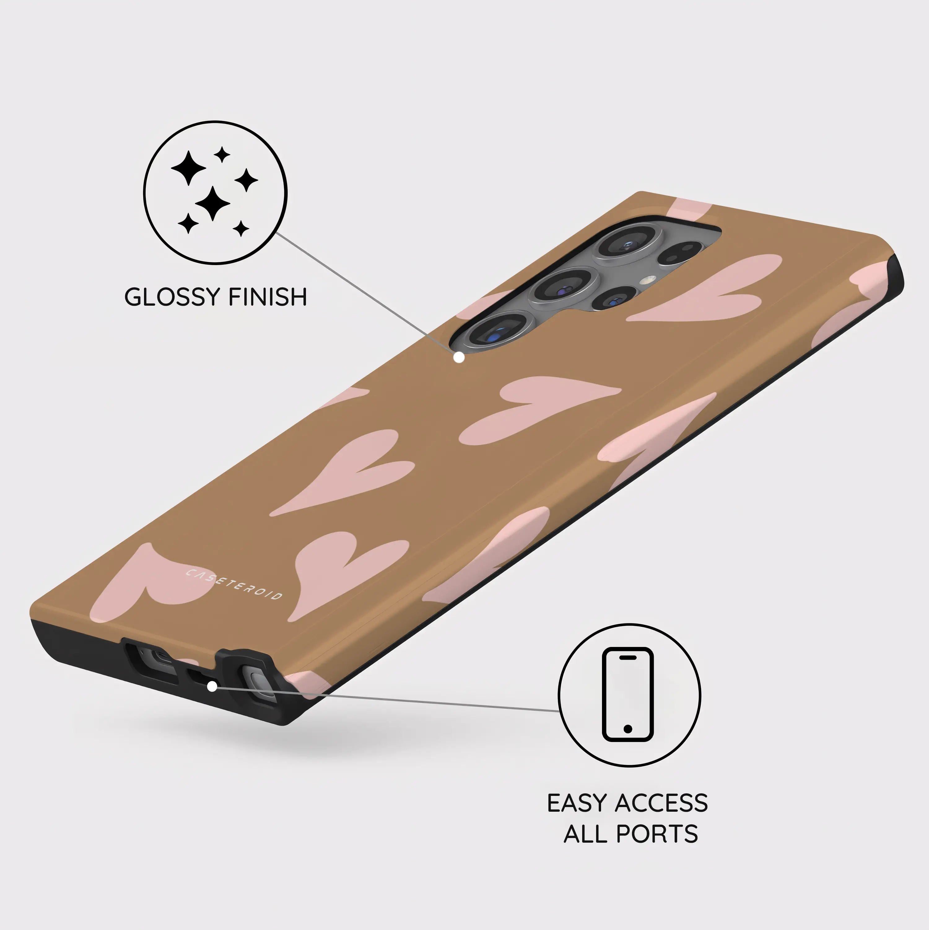 Sandy Hearts - Samsung Galaxy S24 Ultra Case