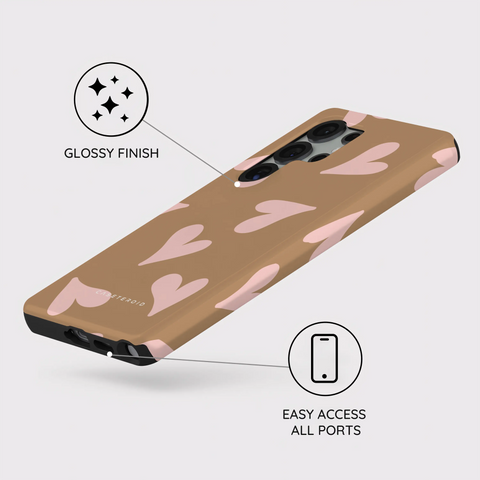 Sandy Hearts - Samsung Galaxy S25 Ultra Case