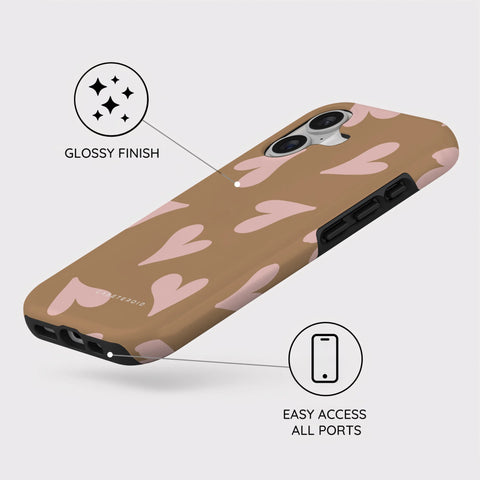 Sandy Hearts - iPhone 17 Case