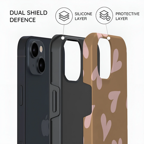 Sandy Hearts - iPhone 15 Plus Case