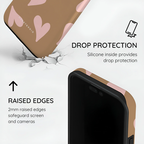 Sandy Hearts - iPhone 15 Pro Case