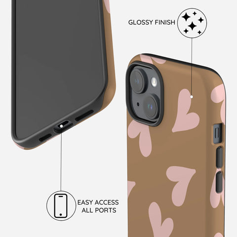 Sandy Hearts - iPhone 14 Case