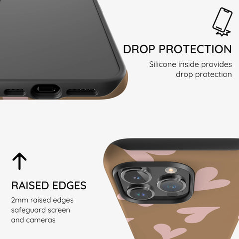 Sandy Hearts - iPhone 14 Pro Case