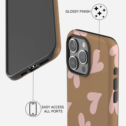 Sandy Hearts - iPhone 15 Pro Case