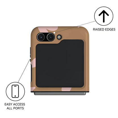 Sandy Hearts - Samsung Galaxy Z Flip 5 Case