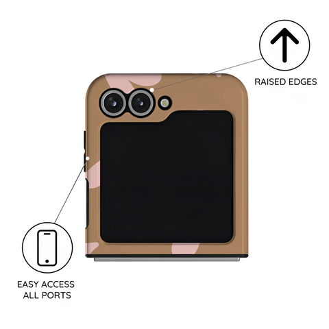 Sandy Hearts - Samsung Galaxy Z Flip 6 Case