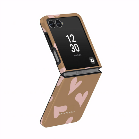 Sandy Hearts - Samsung Galaxy Z Flip 7 Case