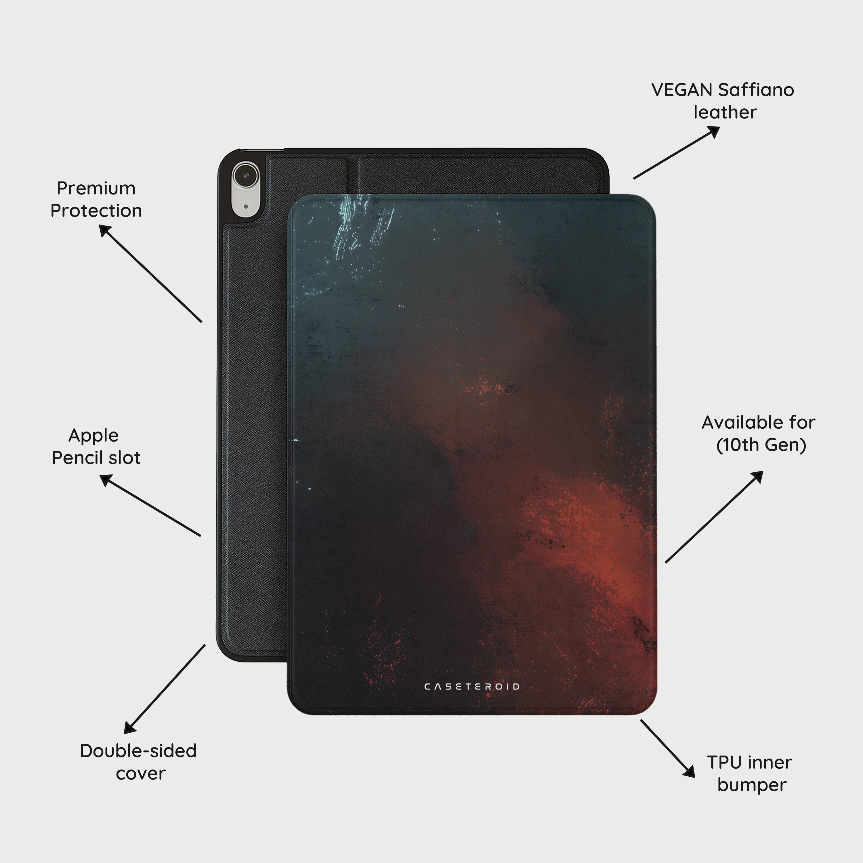 Scarlet Verde Armor - iPad 10.9 (10th Gen) Case