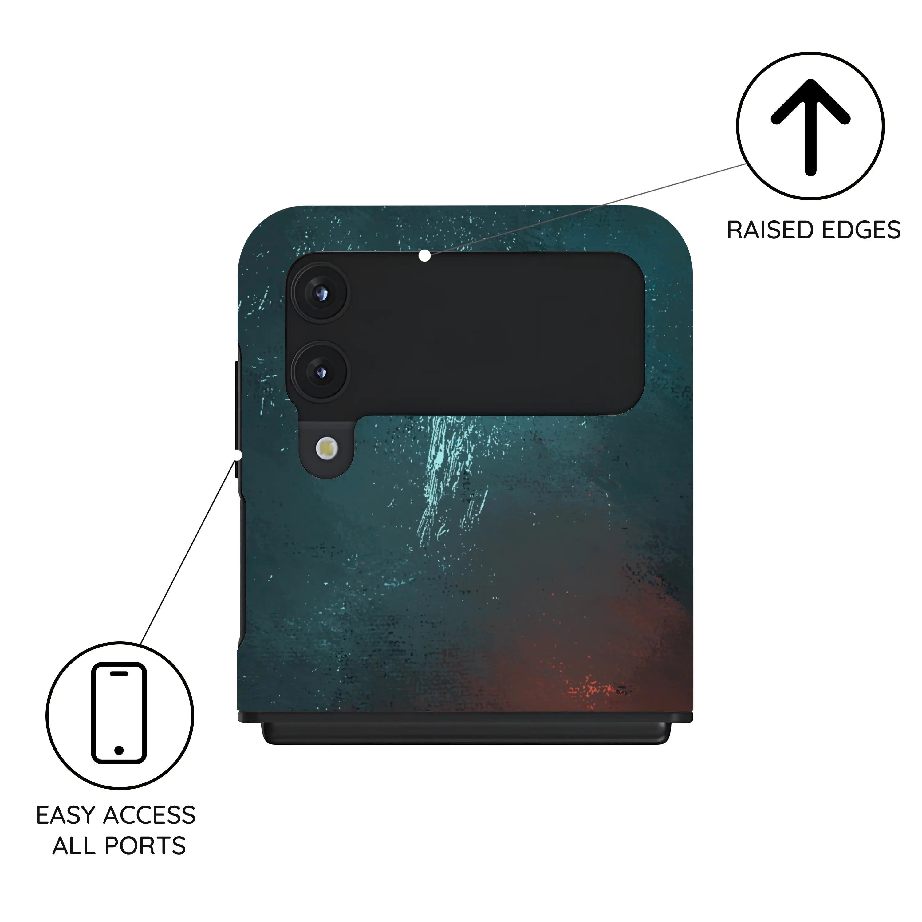 Scarlet Verde Armor - Samsung Galaxy Z Flip 4 Case