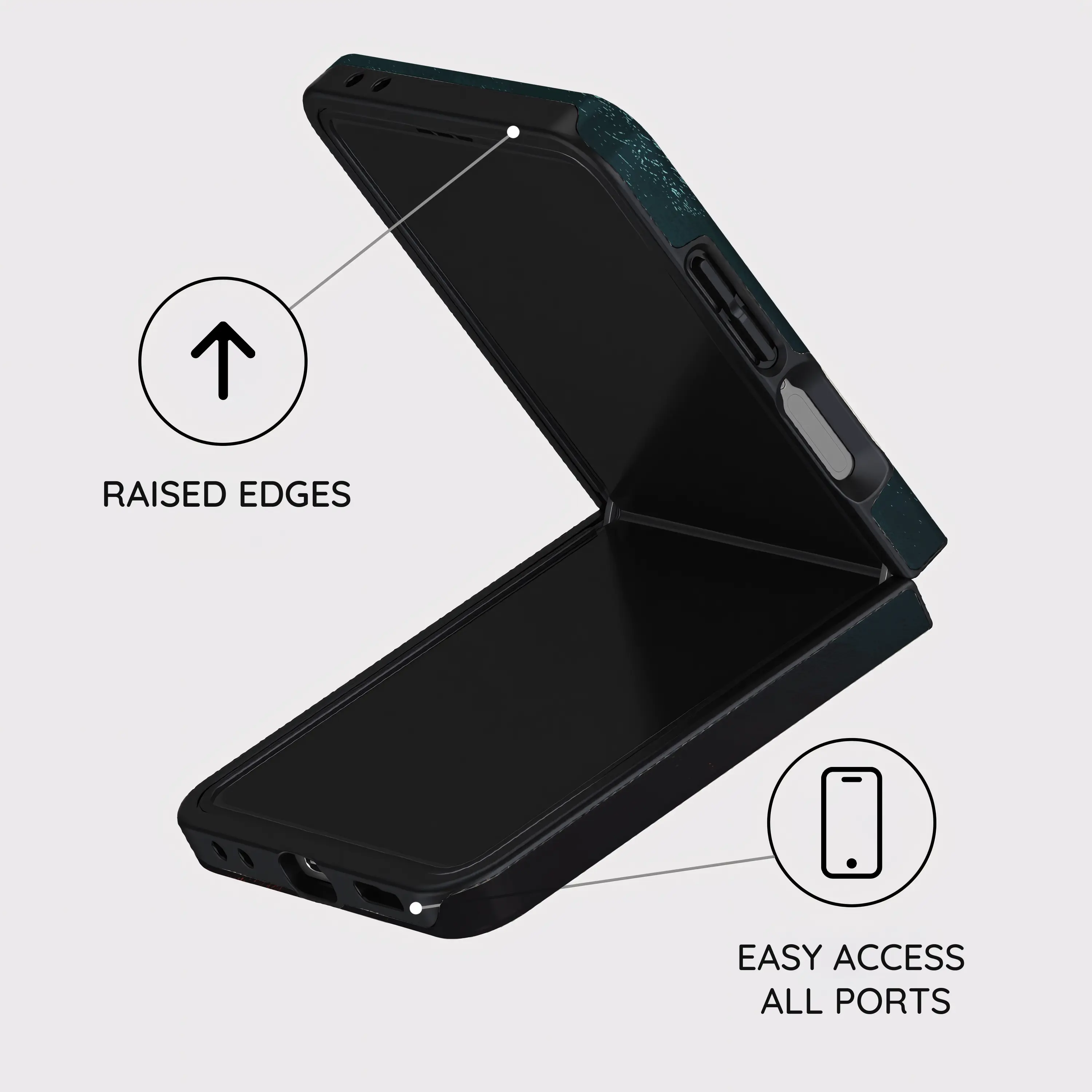 Scarlet Verde Armor - Samsung Galaxy Z Flip 7 Case