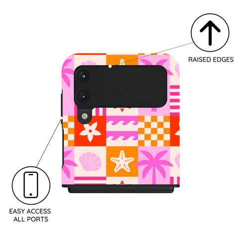 Seaside Shuffle - Samsung Galaxy Z Flip 4 Case