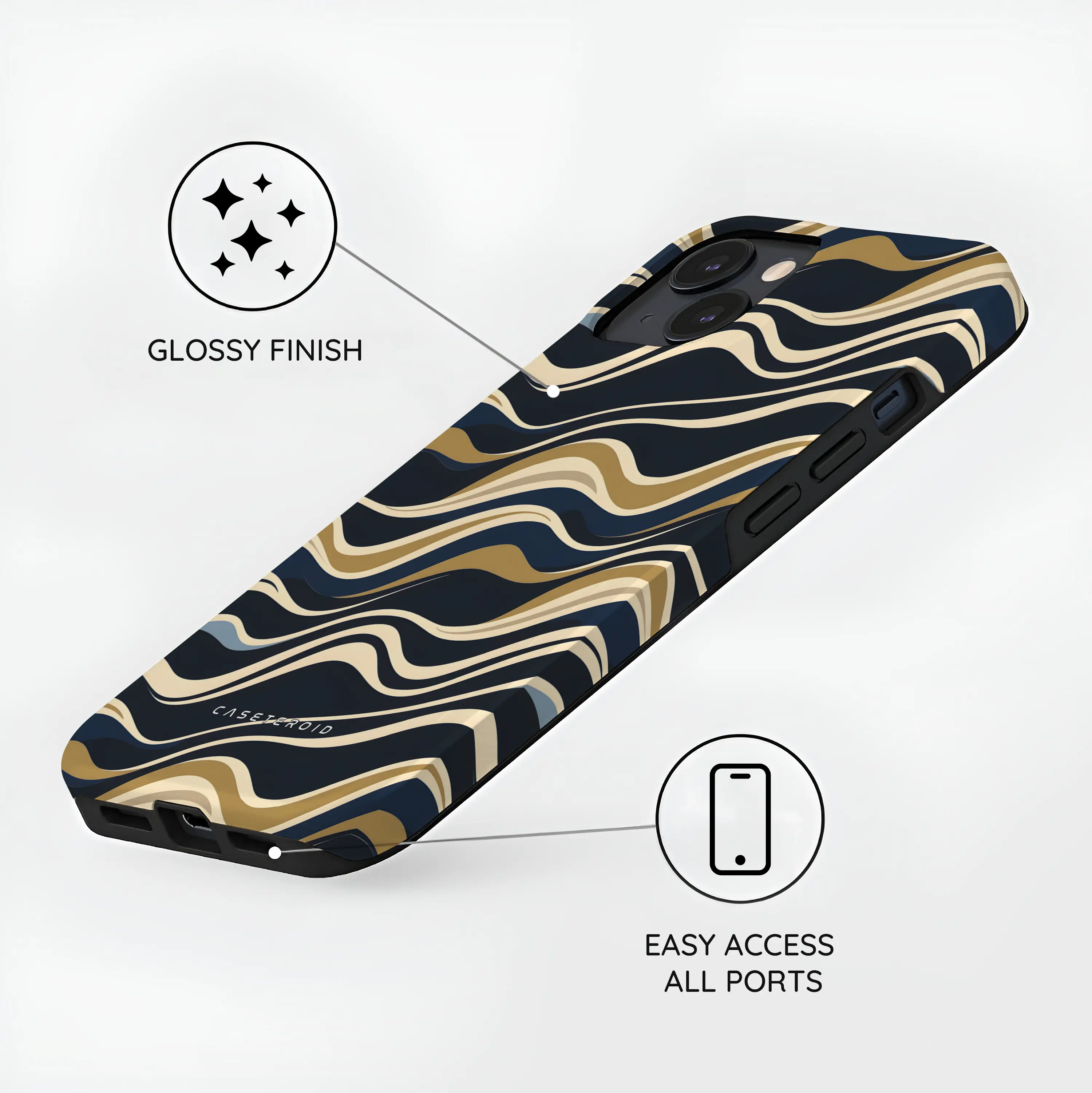 Silk Drift - iPhone 15 Case