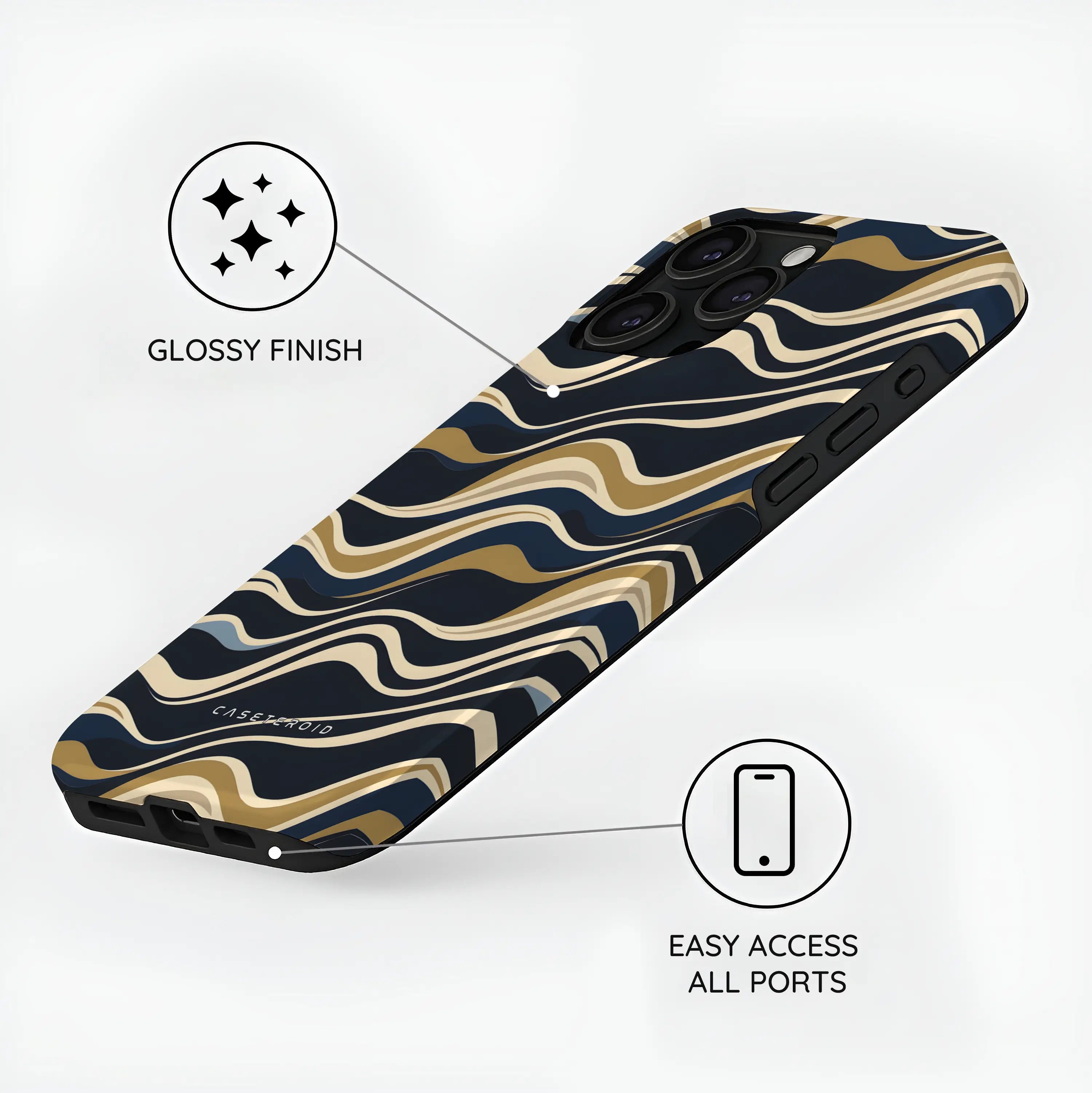 Silk Drift - iPhone 15 Pro Case